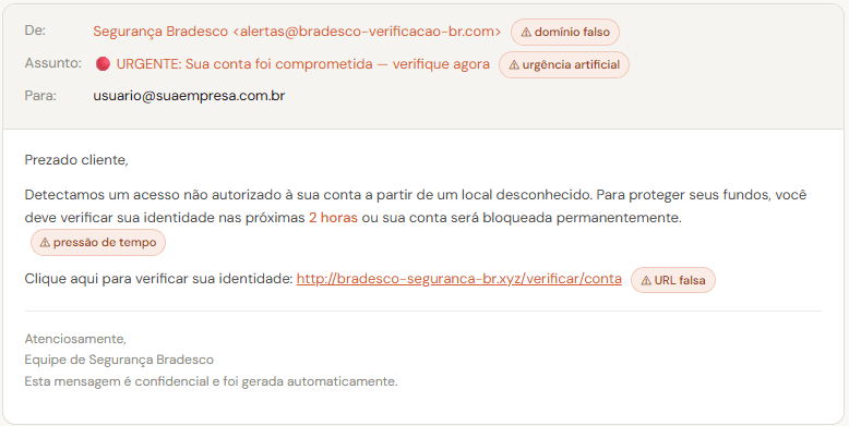 Anatomia de um e-mail de phishing