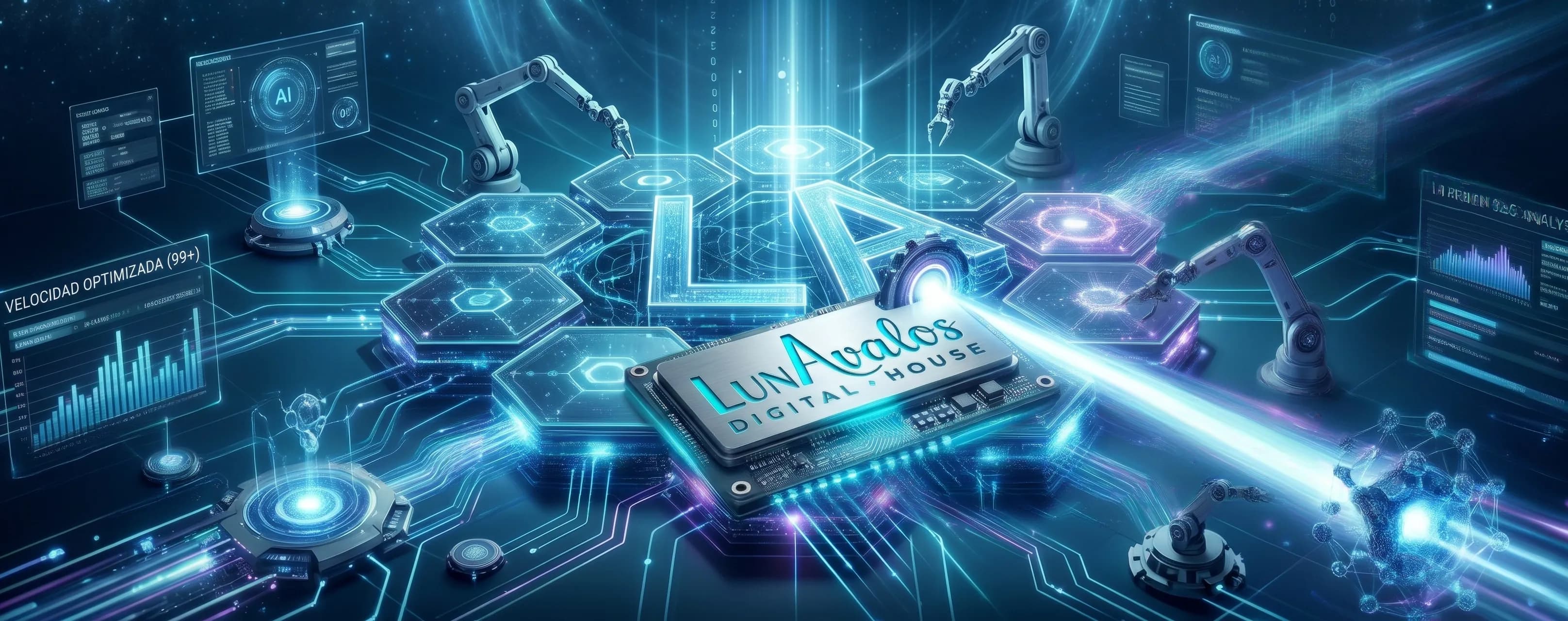 LunAvalos: Webs de alto rendimiento impulsadas por IA